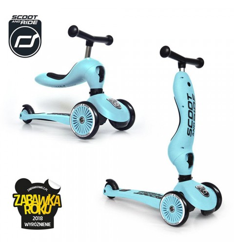 Scoot and Ride Highwaykick 1 - 2w1 Jeździk i Hulajnoga 1-5 Lat | Blueberry